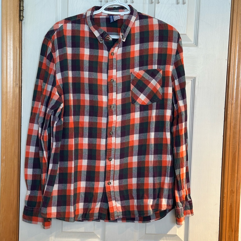🛍️ H&M Plaid Men's Shirt - Multicolor